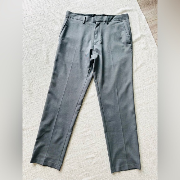 Kenneth Cole Reaction Charcoal Trousers Pants dressy suit size 34x32 - Picture 2 of 9